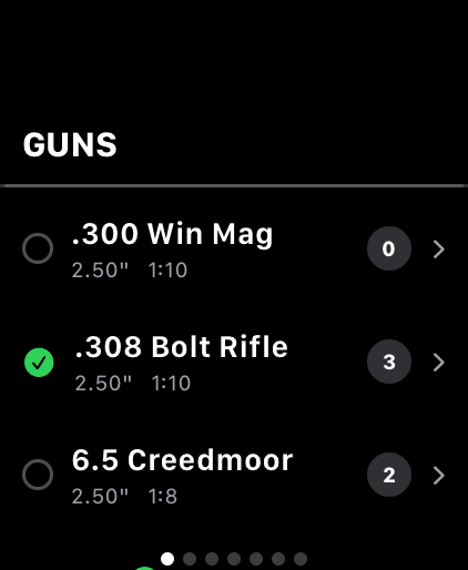 Wrist Dope Guns & Loads screen